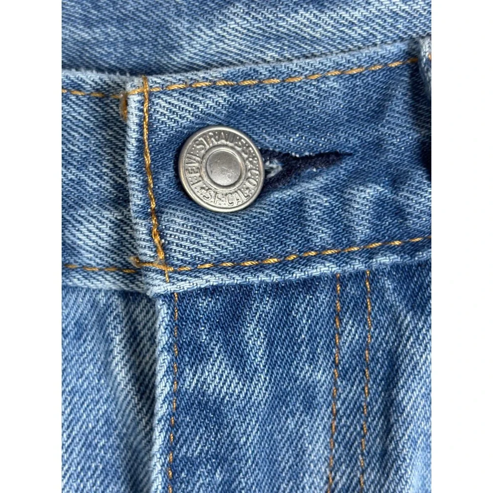 Levi's 505 Regular Fit Jeans Mens 34x29 Blue Cotton Denim Classic Straight Leg